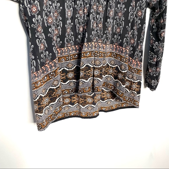 Madewell | Silk Bohème Popover Shirt in Burnished Floral - Picture 6 of 11